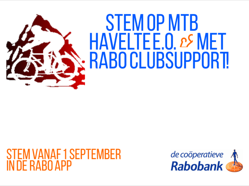 Stem op MTB Havelte via Rabo ClubSupport